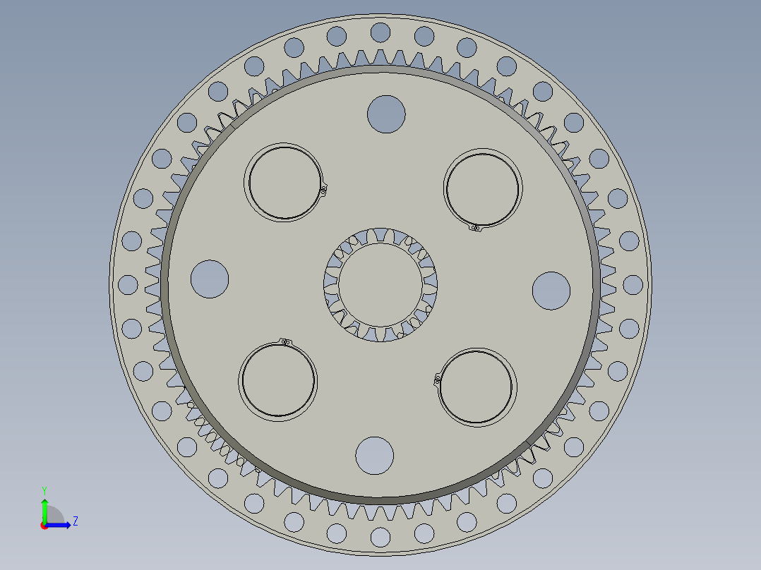 齿轮啮合 (93)左视图