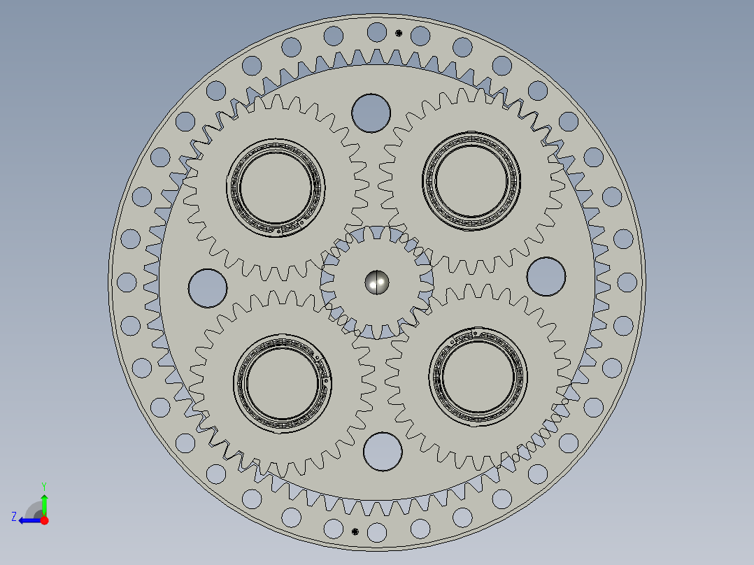 齿轮啮合 (93)右视图