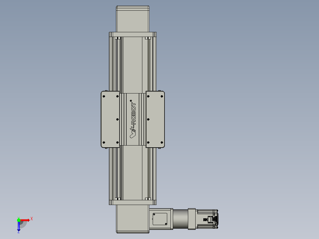 威洛博直线电机模组EB20-L224-S400-L-ZP75-MS3-5K俯视图