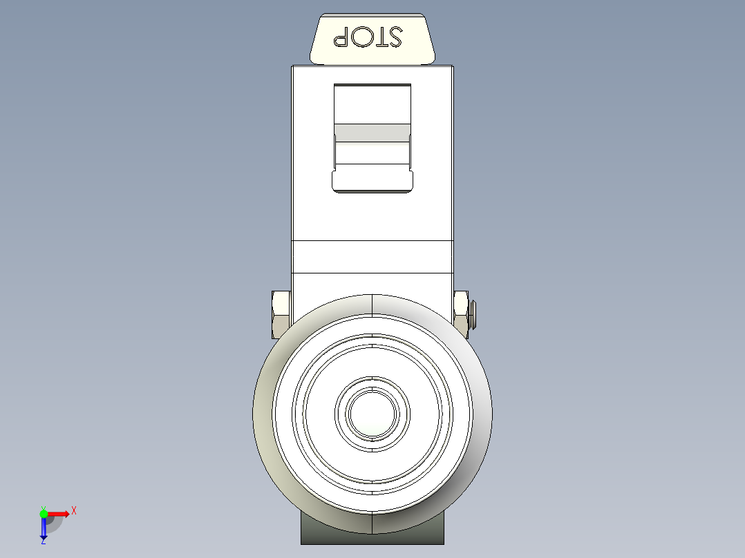 型材-KJN 515367 125MM WHEEL BRAKE俯视图