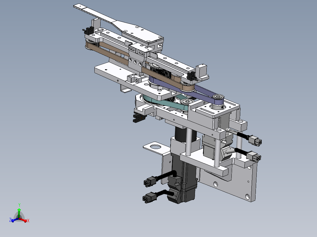 卡夹旋转取料机构<span style='color: red'>3D</span>模型图纸 Solidworks设计附XT格式