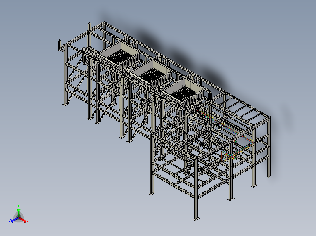 TUBOS HIDRAULICOS工程支架3D数模图纸 STP IGS格式正等轴测图