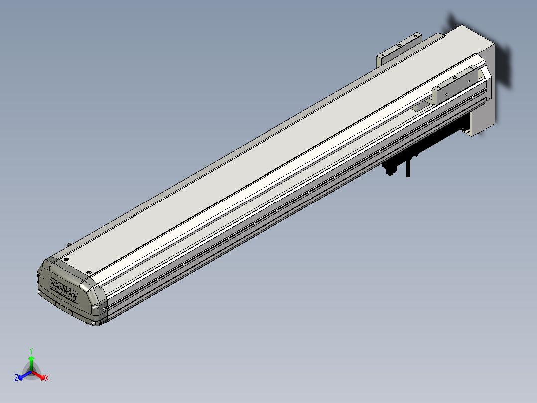 Toyo东佑达直线模组-ETH13-700-BM-400W+煞車正等轴测图