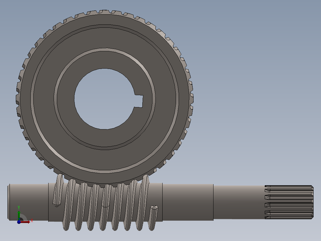 齿轮啮合 (143)前视图