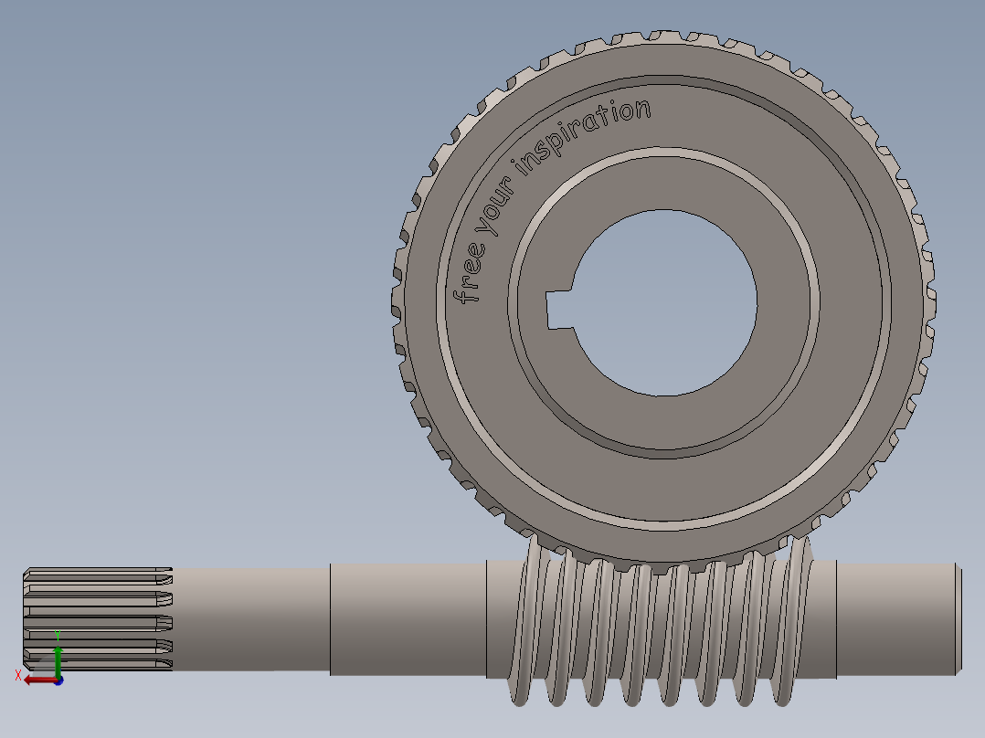 齿轮啮合 (143)后视图
