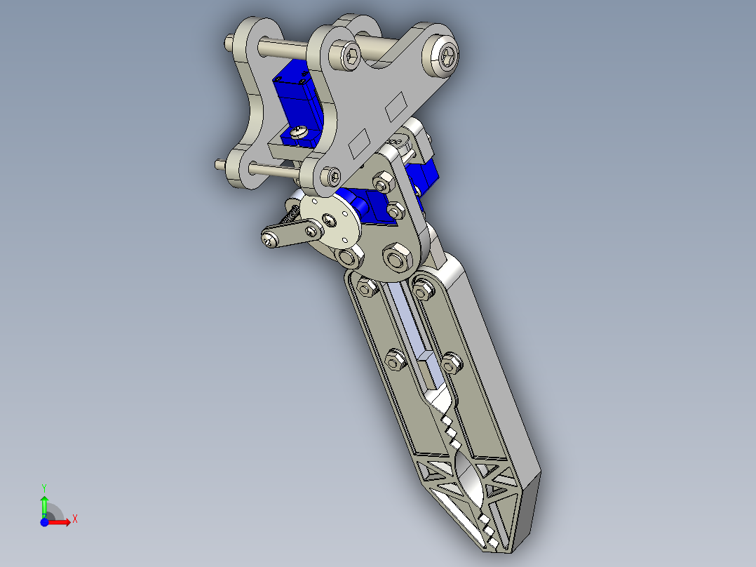机械爪 3D图纸 (64)前视图