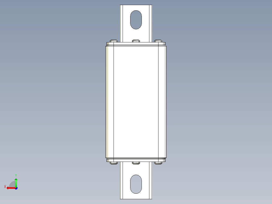 熔断器 1500v 160~450A后视图
