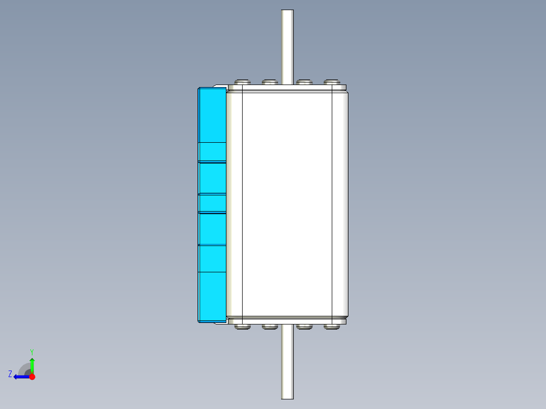 熔断器 1500v 160~450A右视图