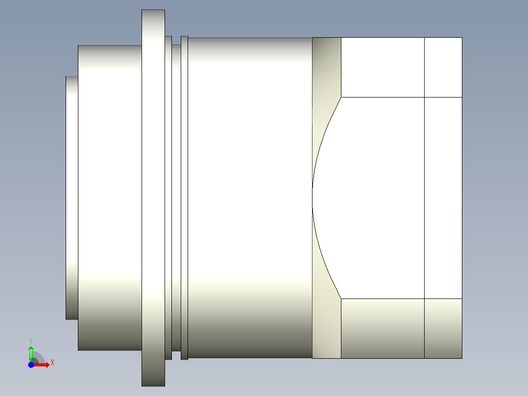 直齿PLH200-L1 42-114.3-200-M12.stp前视图