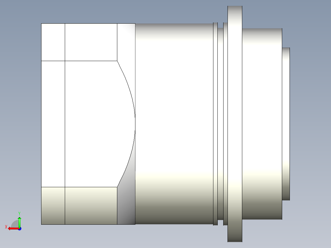 直齿PLH200-L1 42-114.3-200-M12.stp后视图