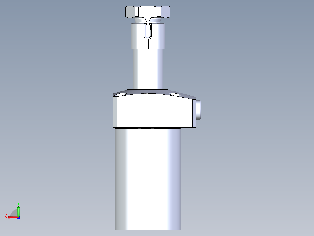 KOSMEKLHA0480-CL-Q20多系列多零件图纸模型后视图