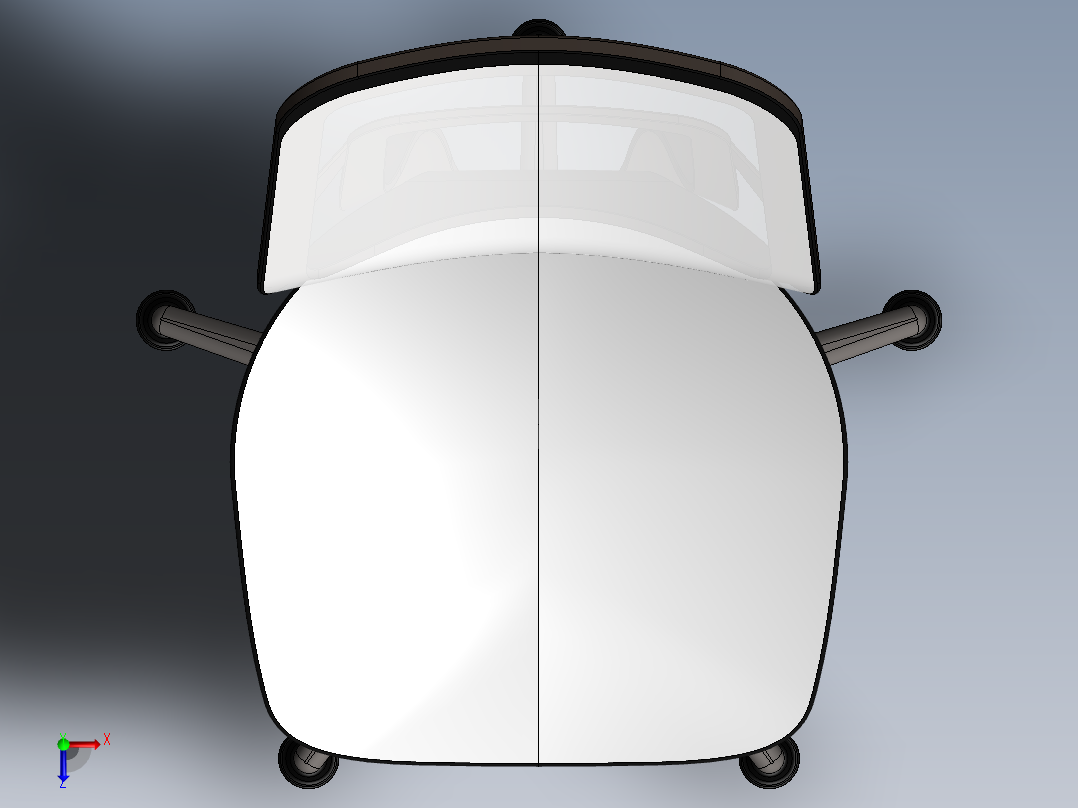 卡门访客椅俯视图