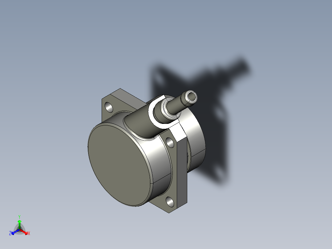 压缩机 Aprilia SR Ditech--igs stp正等轴测图