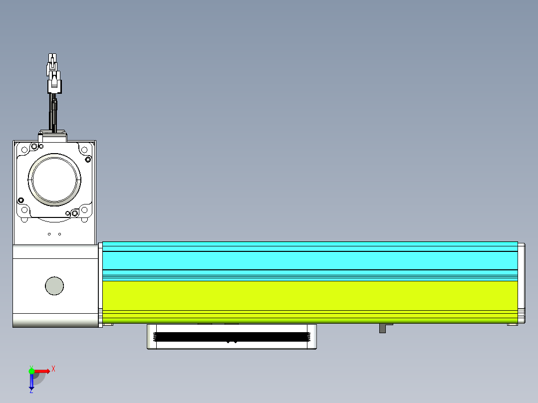 威洛博VBC同步带传动一无尘环境VBC17-L45-S150-BLD-ZP75-C3俯视图