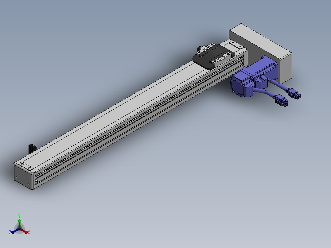 精密模组MY50-T10-450-BR-P10B-C4-C正等轴测图