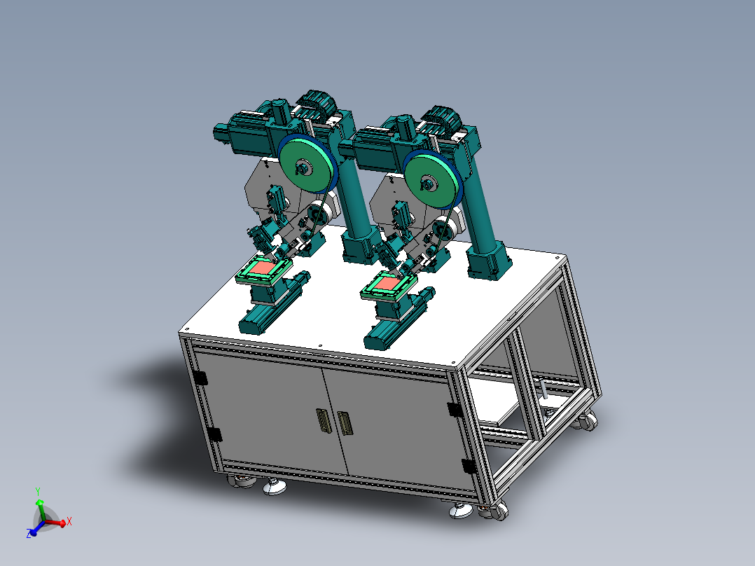 双工位贴胶带设备sw18