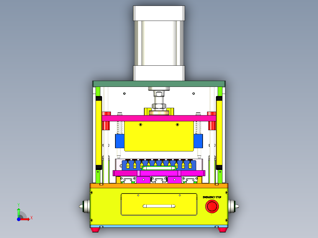 SN80256 IC成型切割夹具step前视图