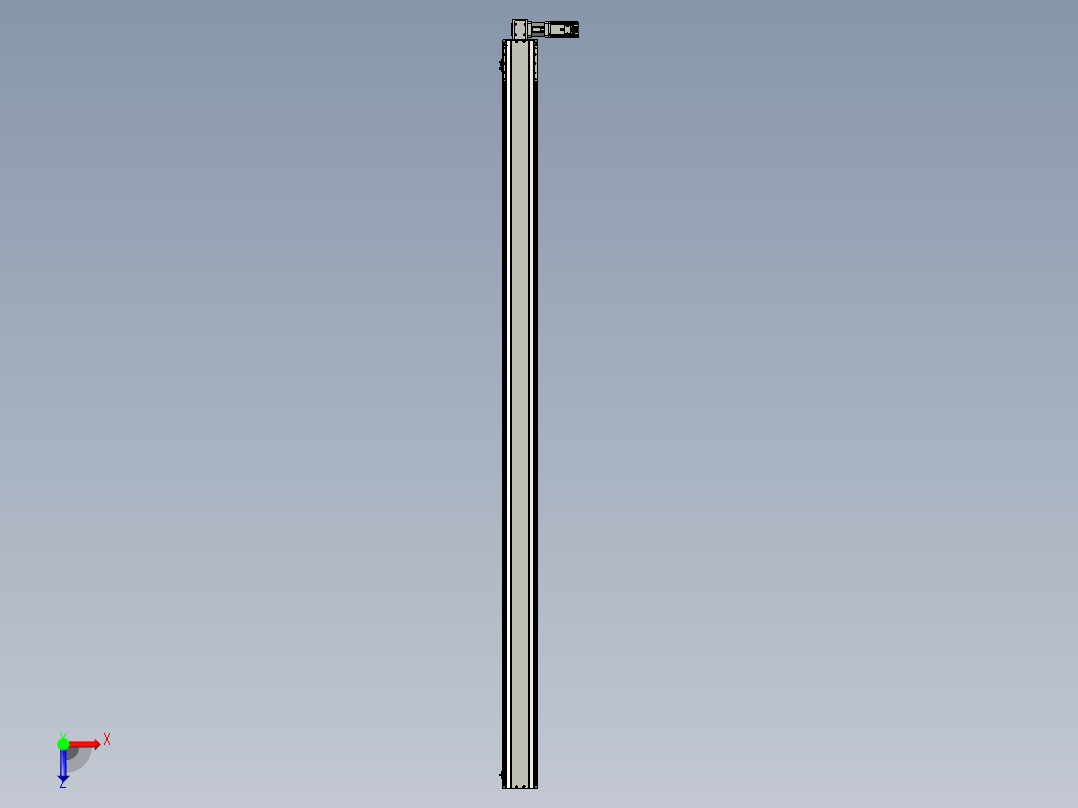 东锦同步带传动-直线滑台模组DH135B-L125-S2650-BL-P400W-C3俯视图