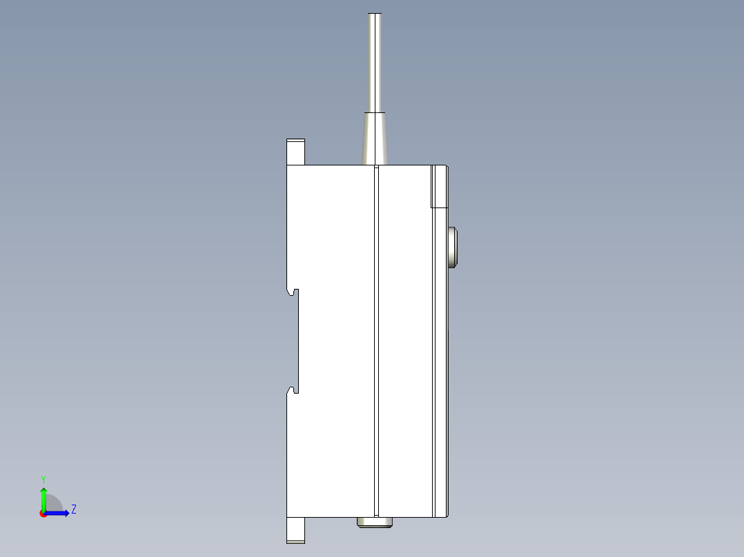 基恩士LB-70_72_kc图纸模型左视图