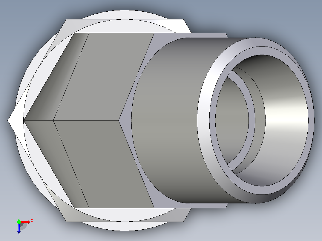 卡套式工业通用硬管接头EO_Adjustable_locknut_45_deg_elbow_VEE12LROMDCF俯视图