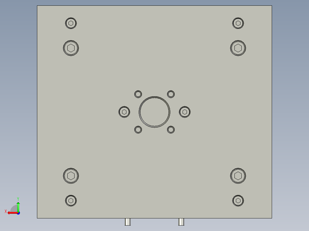 WY17-008 肛肠冲洗器转向阀模具后视图