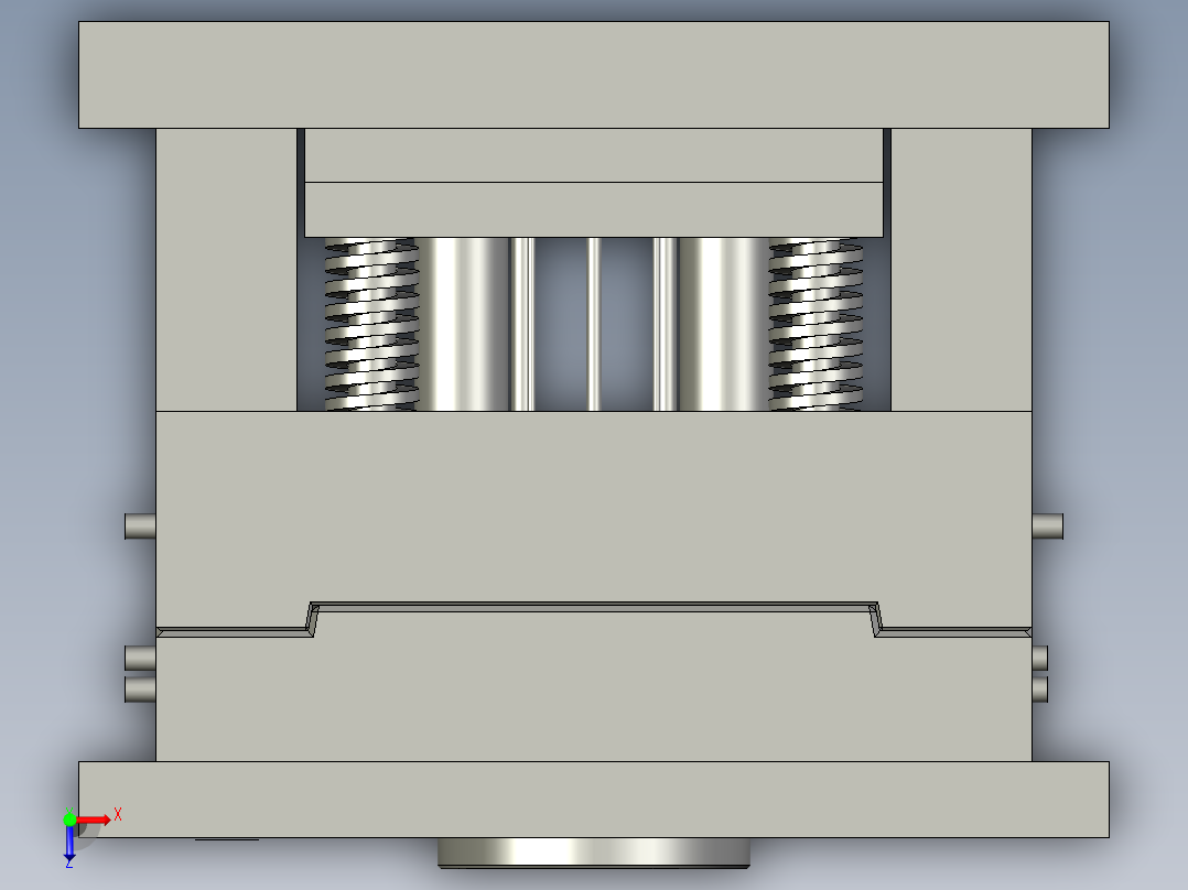 WY17-008 肛肠冲洗器转向阀模具俯视图