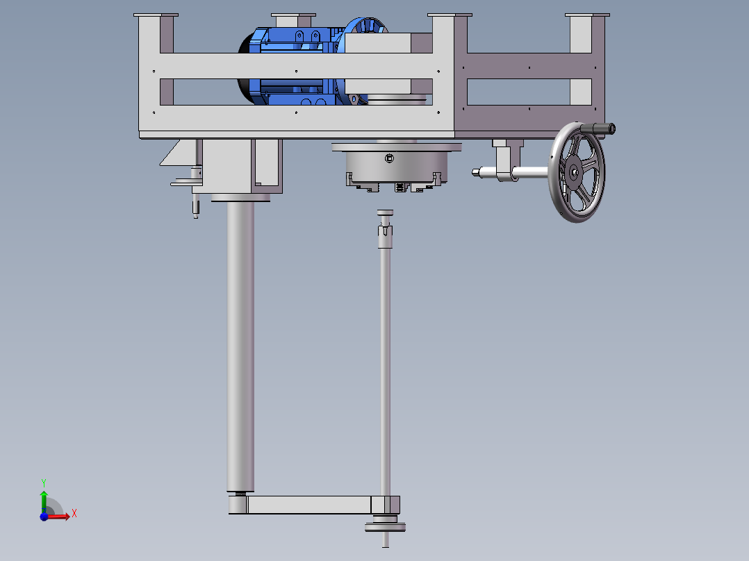 三维阀座研磨机前视图