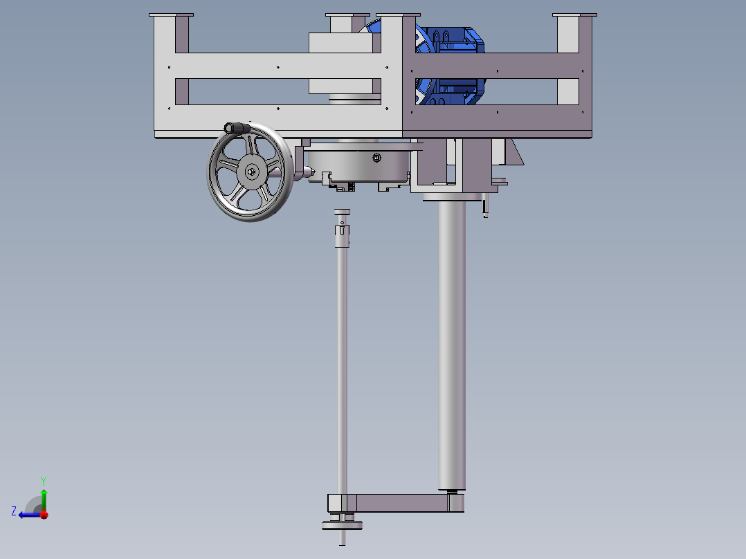 三维阀座研磨机右视图
