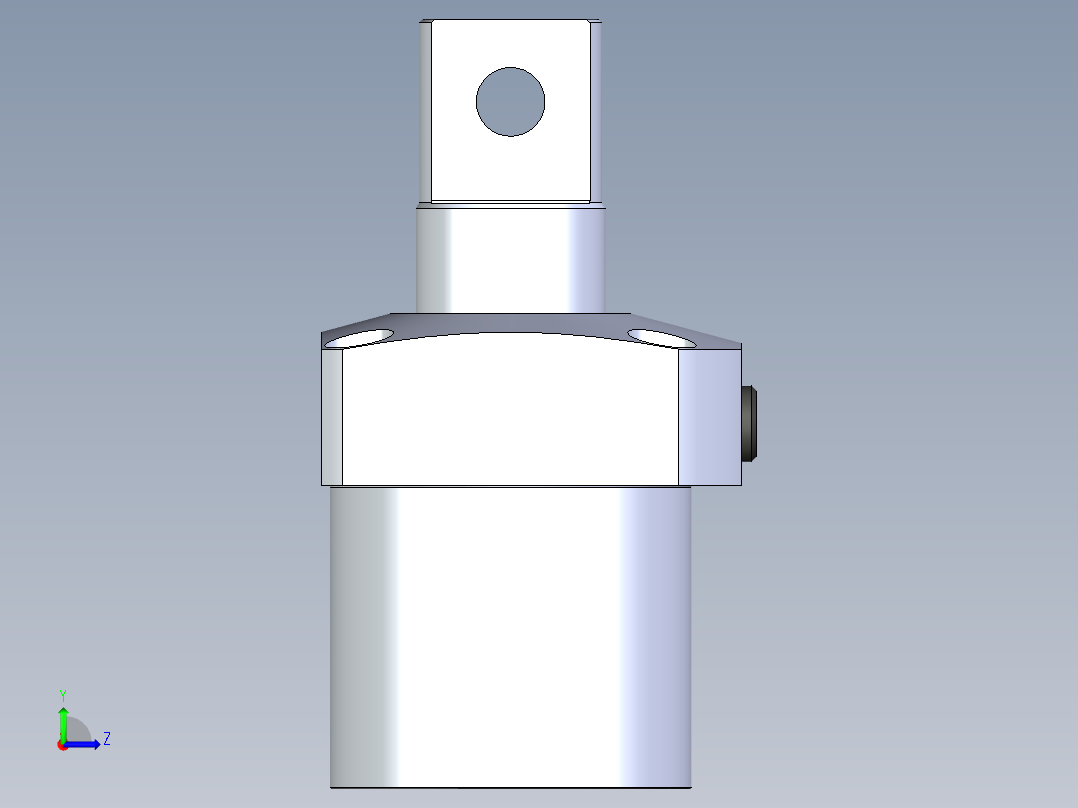 KOSMEKLG1050-Cx-P多系列多零件图纸模型左视图
