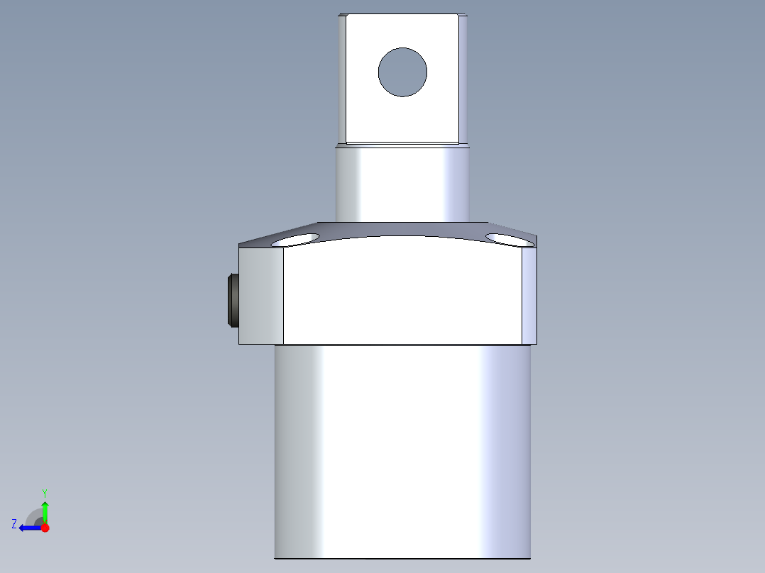 KOSMEKLG1050-Cx-P多系列多零件图纸模型右视图