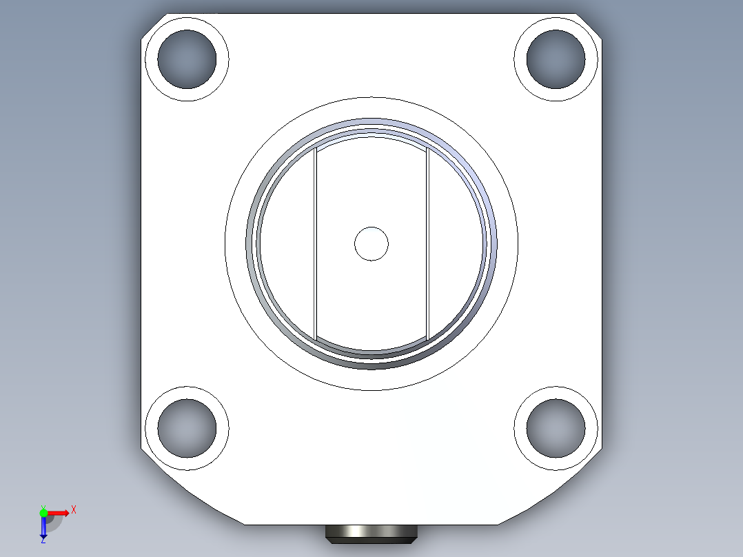 KOSMEKLG1050-Cx-P多系列多零件图纸模型俯视图