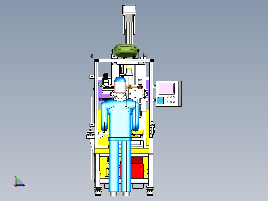 汽车转向扭杆压机左视图