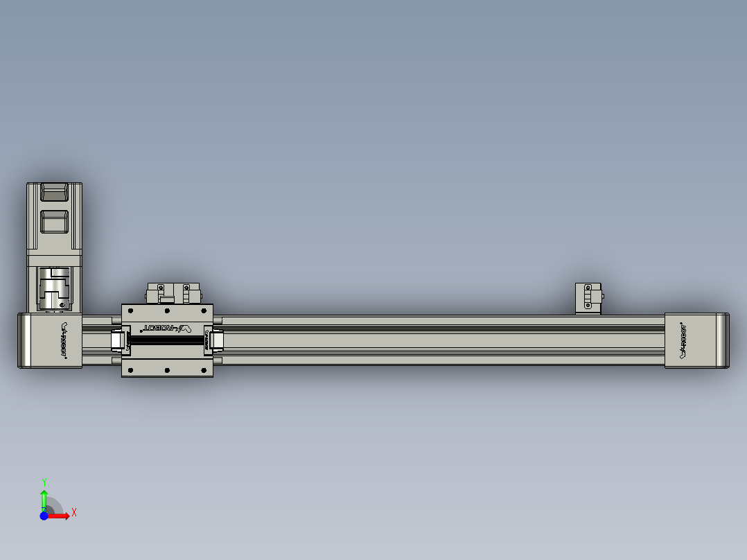 威洛博LB.GB同步带传动--欧规系列EBF5-L11-S450-BR-P20-C4前视图