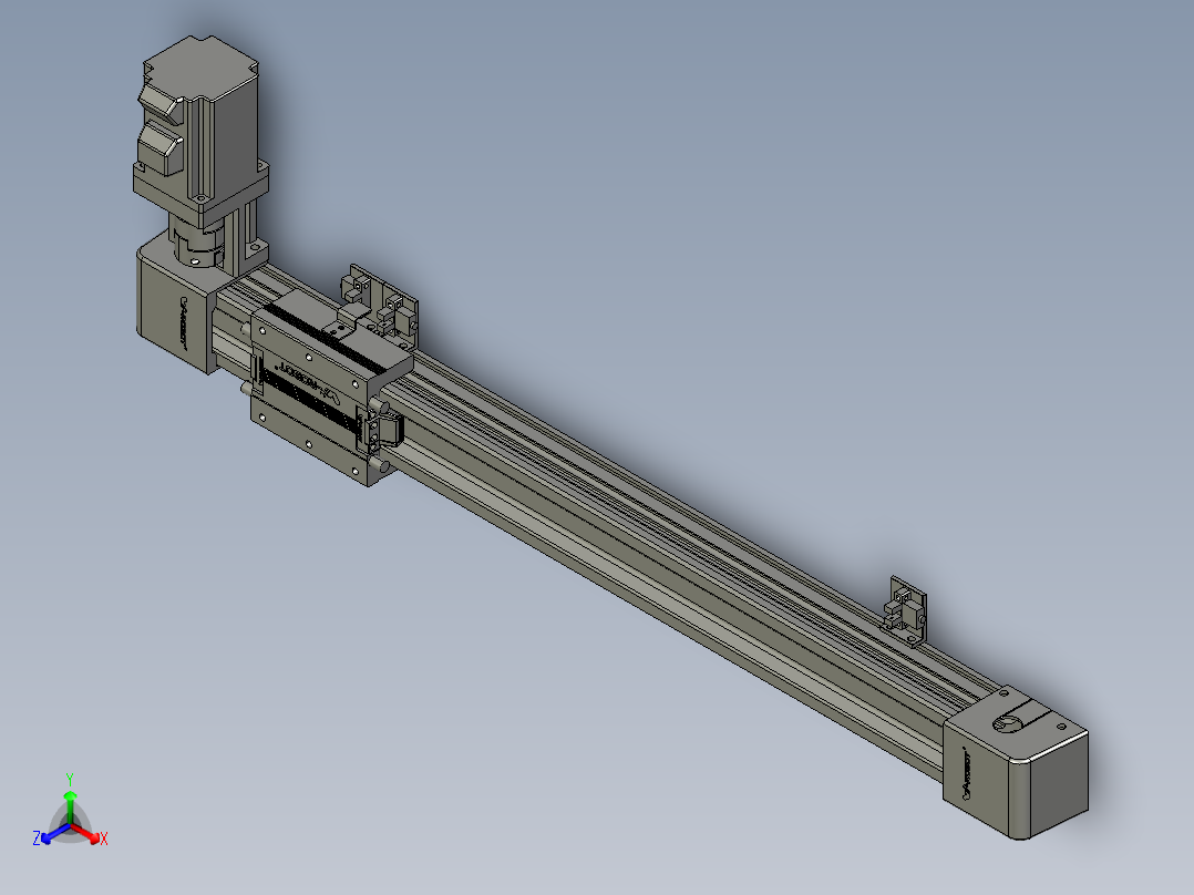 威洛博LB.GB同步带传动--欧规系列EBF5-L11-S450-BR-P20-C4正等轴测图