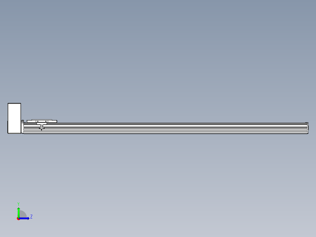 同步带全封闭直线模组TPA-HCB-110D-90-L1200-RU-C-P40-N3左视图