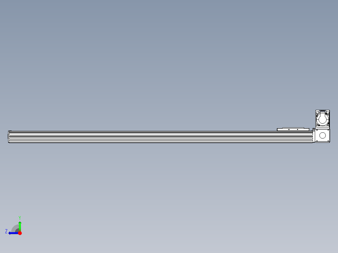 同步带全封闭直线模组TPA-HCB-110D-90-L1200-RU-C-P40-N3右视图