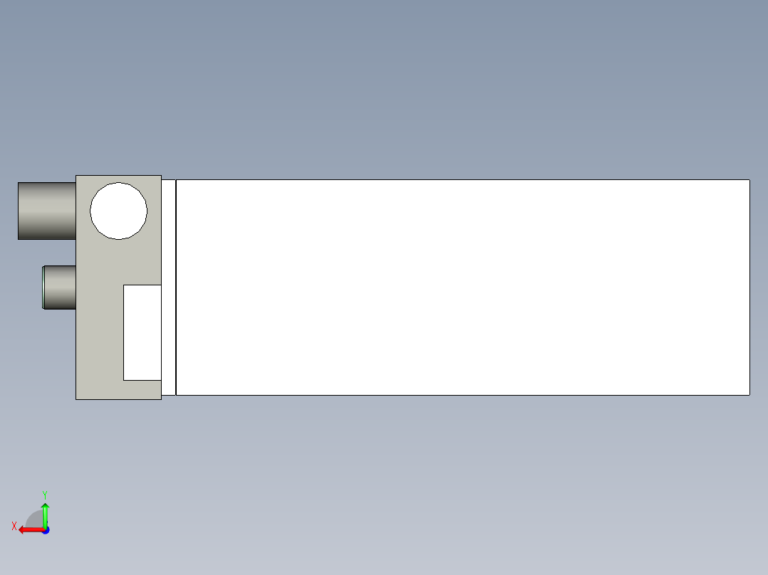 德克斯TUNKERS气缸数模SZK_63_1_R12_T12_TUENKERS后视图