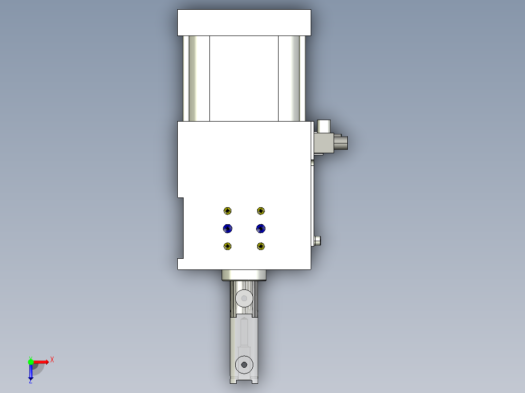 德克斯TUNKERS气缸数模SZK_63_1_R12_T12_TUENKERS俯视图