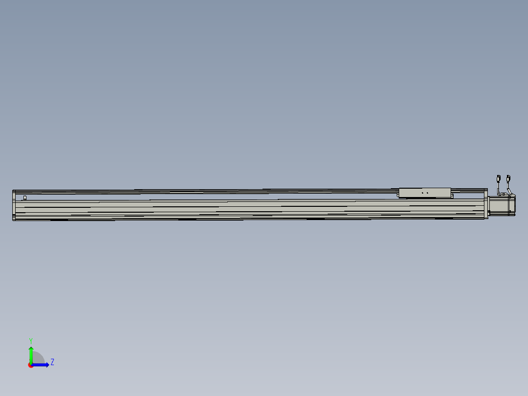 东锦丝杆传动-直线滑台模组DH210-C-L10-S1500-BC-P750W-C3左视图
