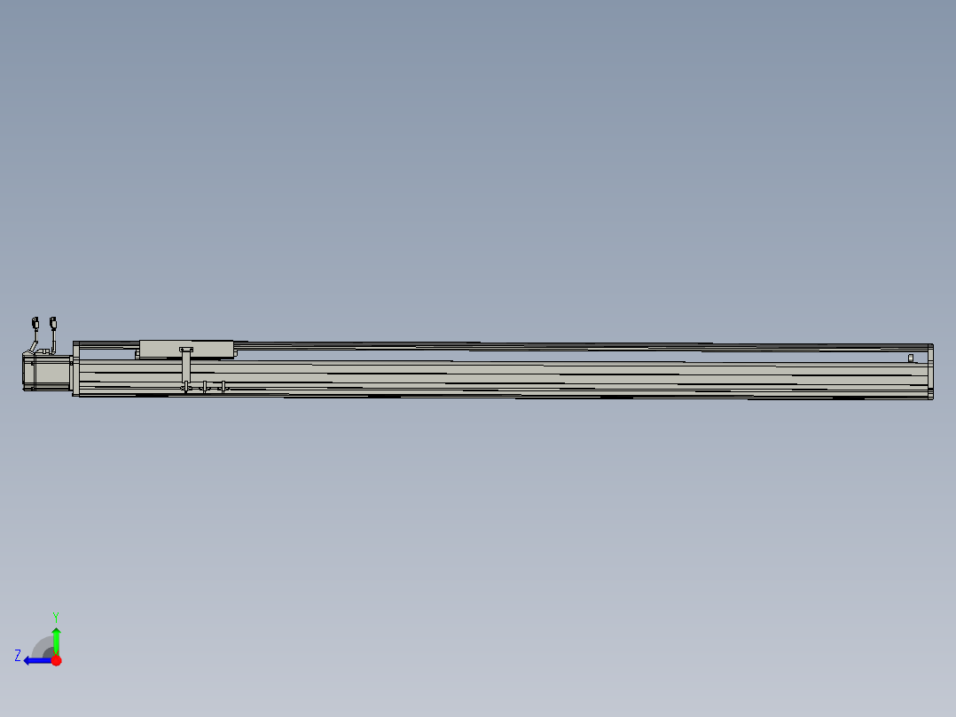 东锦丝杆传动-直线滑台模组DH210-C-L10-S1500-BC-P750W-C3右视图