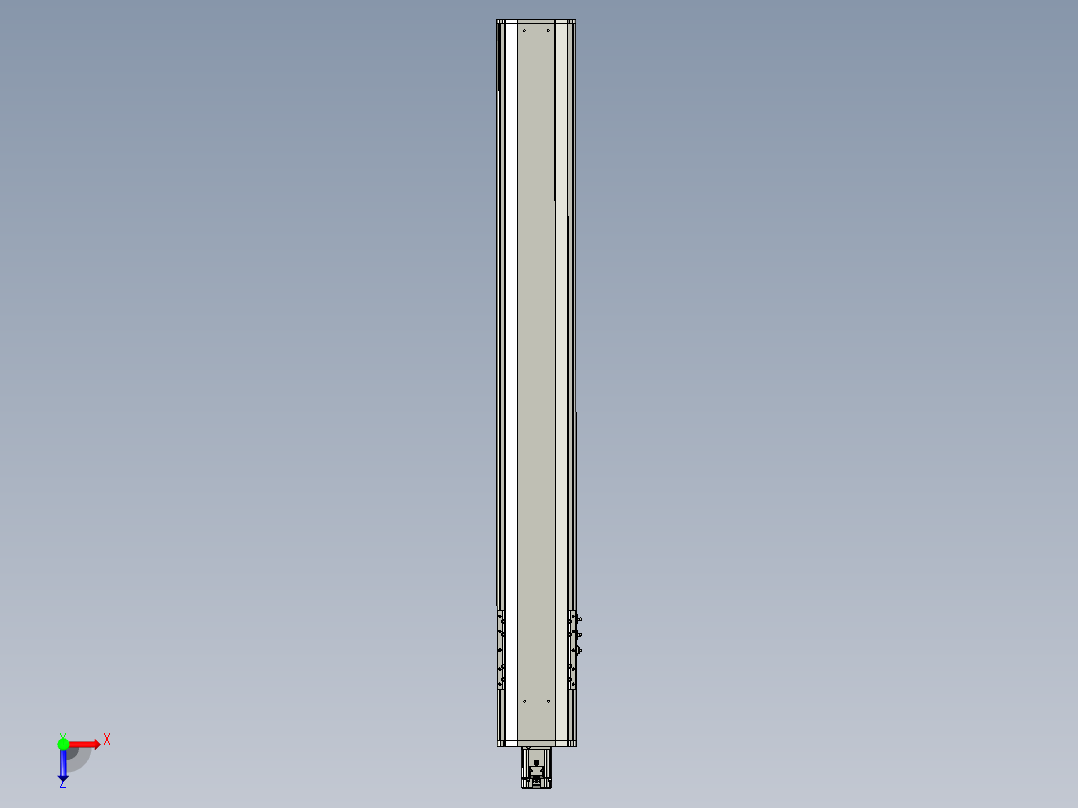 东锦丝杆传动-直线滑台模组DH210-C-L10-S1500-BC-P750W-C3俯视图