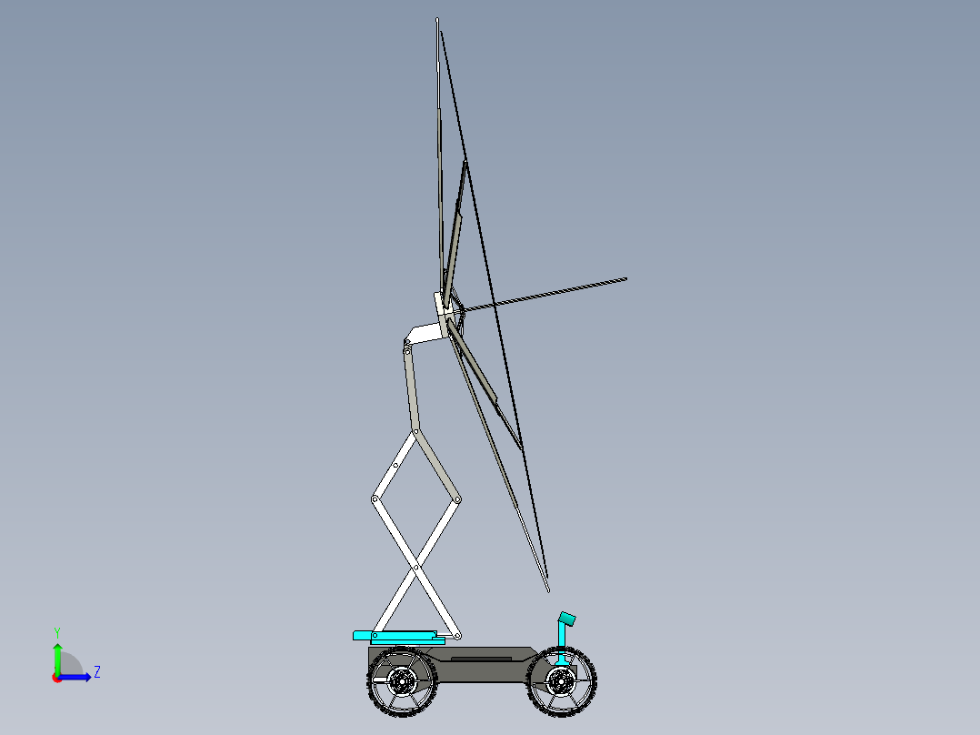 Dr. Rover Lunar Torch月球车左视图