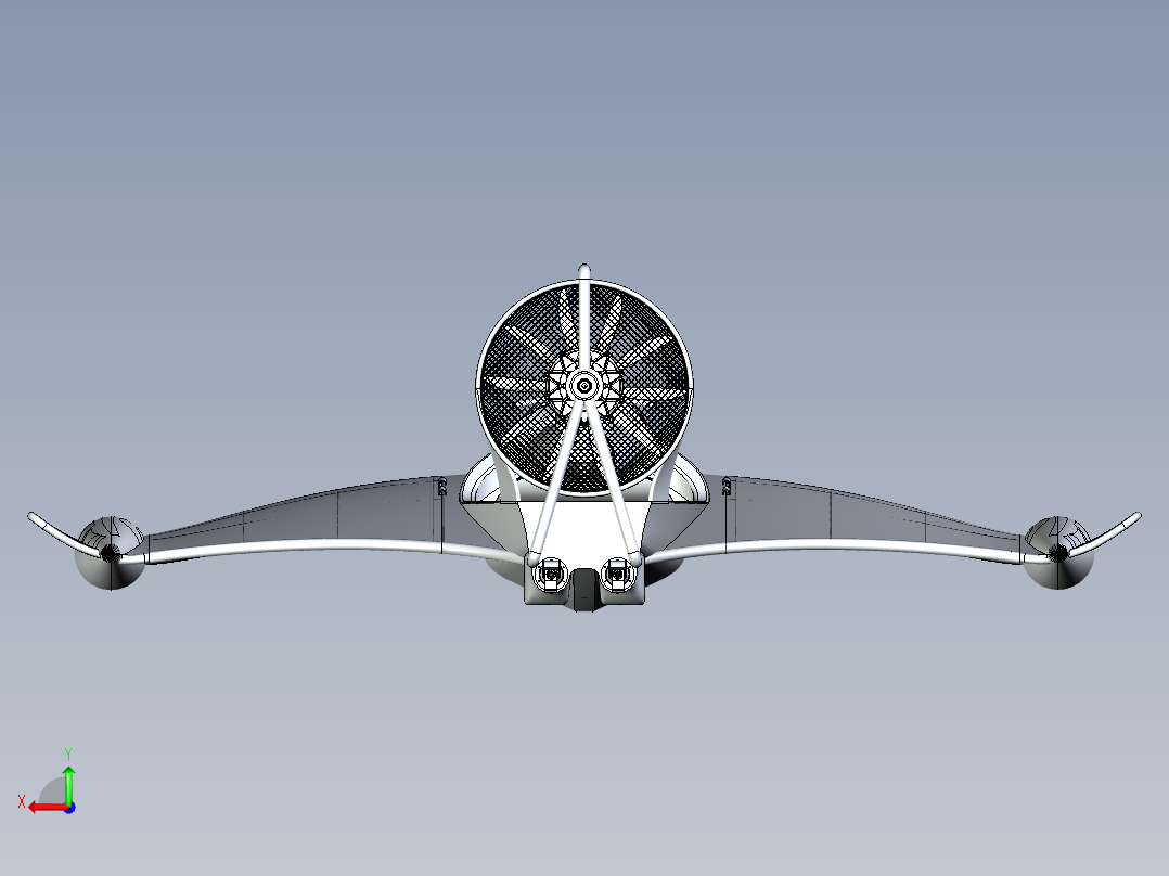 水空两用飞机后视图