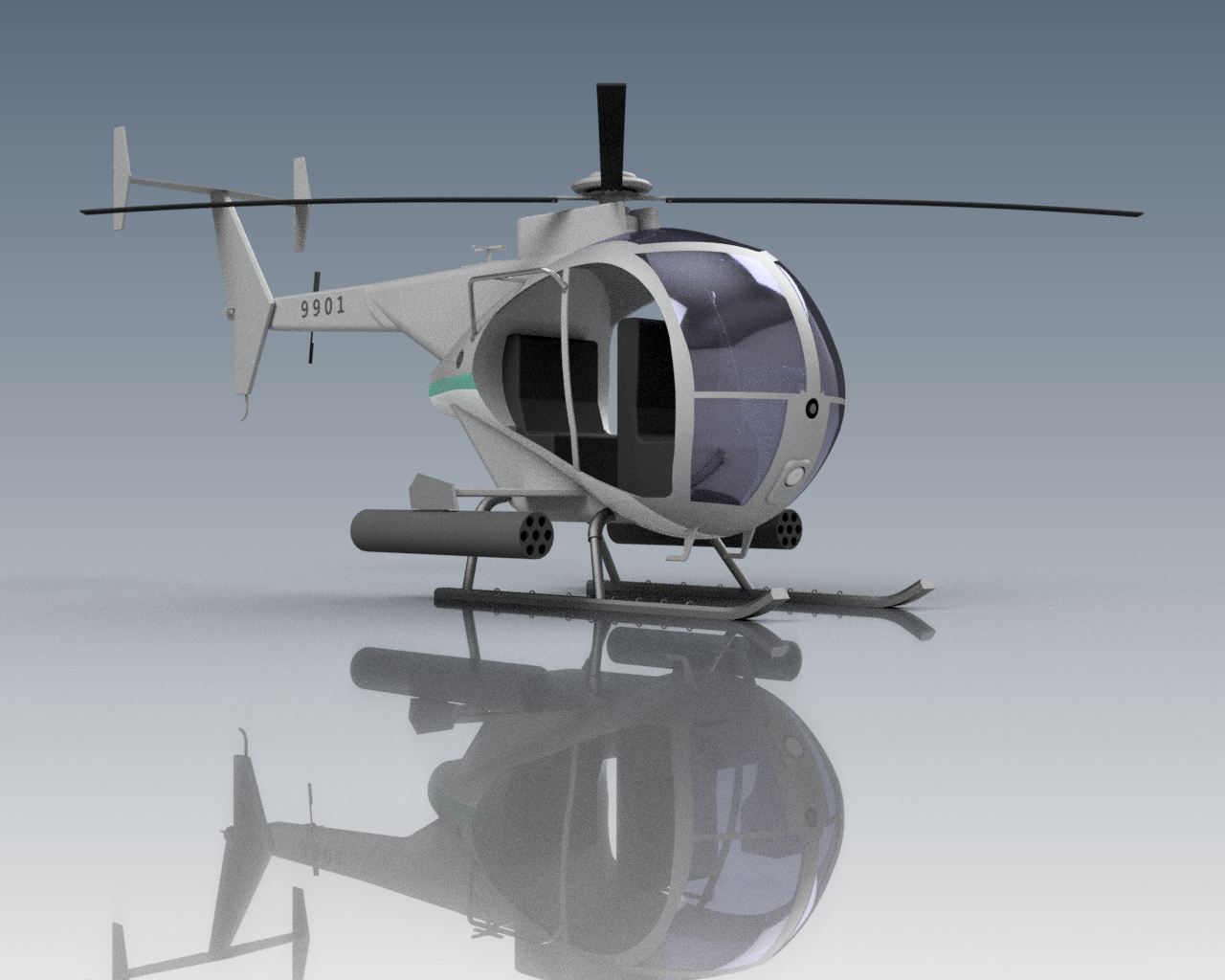 简易小鸟直升机