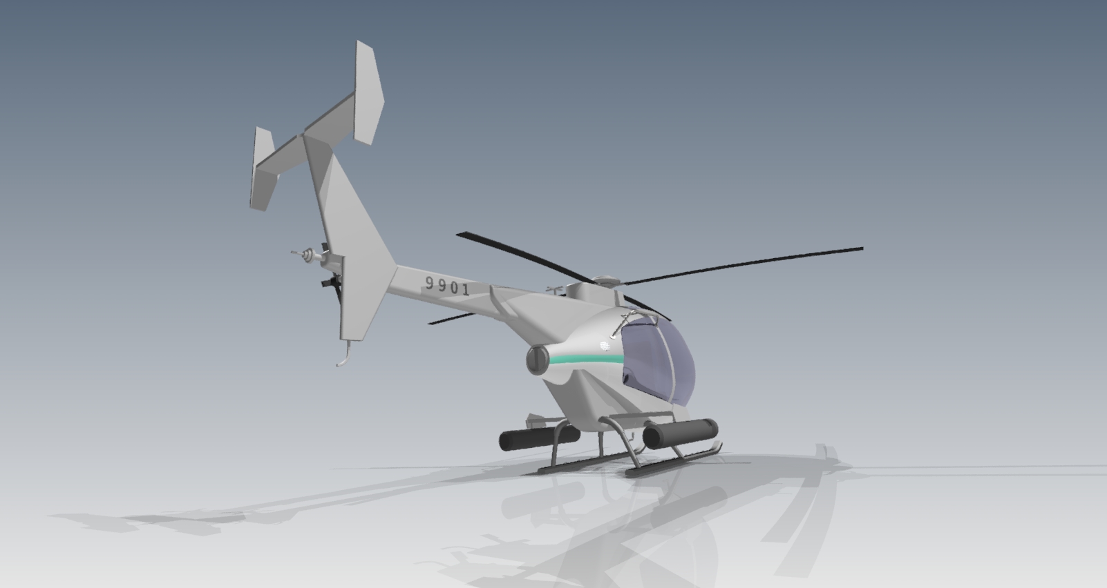 简易小鸟直升机