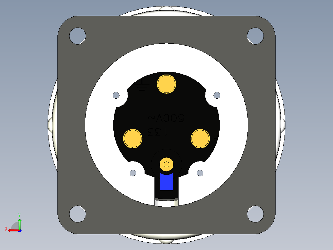 连接器Metaltex TLL63632后视图