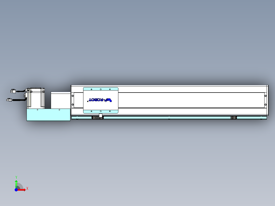 威洛博VBC同步带传动一无尘环境VBC14-L45-S600-BL-ZP75-C3前视图