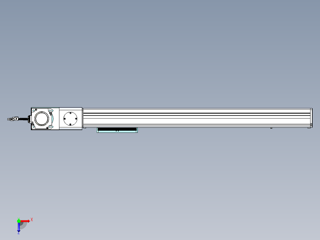 威洛博VBC同步带传动一无尘环境VBC14-L45-S600-BL-ZP75-C3俯视图