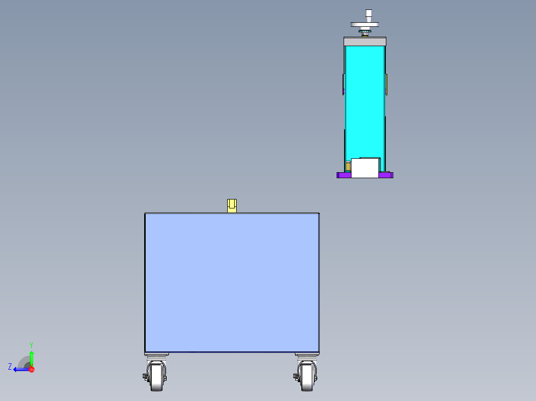冲压薄板材喷油装置sw18可编辑右视图