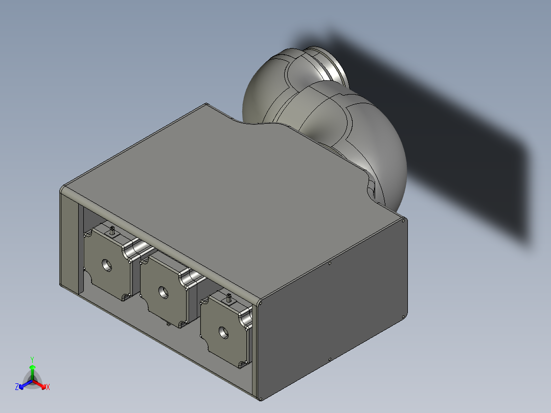 3dof-robot-orientation-mechanism STP IGS正等轴测图